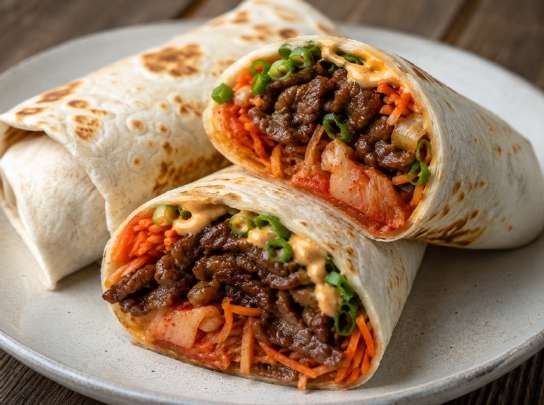 Koreaanse bulgogiwrap