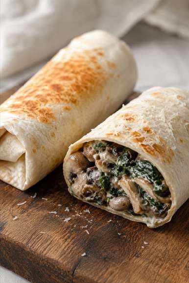Champignonwrap met truffel