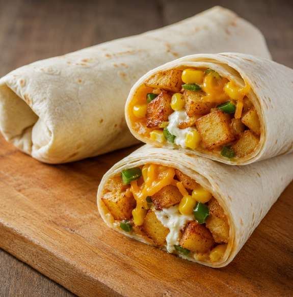 Mexicaanse wrap met krokante aardappel