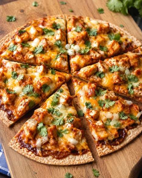 Tortillapizza met kip